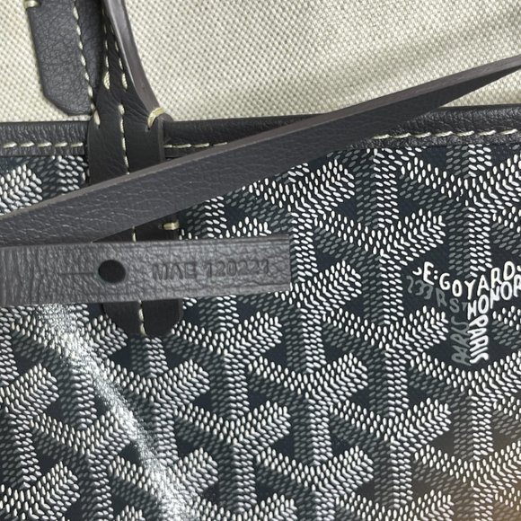 Brand New w/ Tags - Grey Goyard Saint Louis PM Reversible Tote - Picture 11 of 12